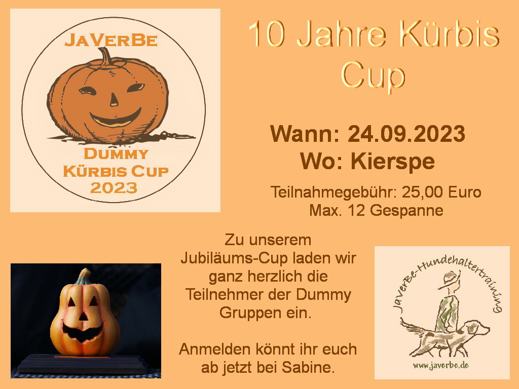 Kürbis Cup Einladung
